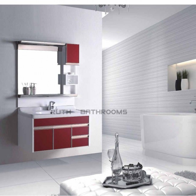 PVC bathroom vanity with Glass in door RP-H3037