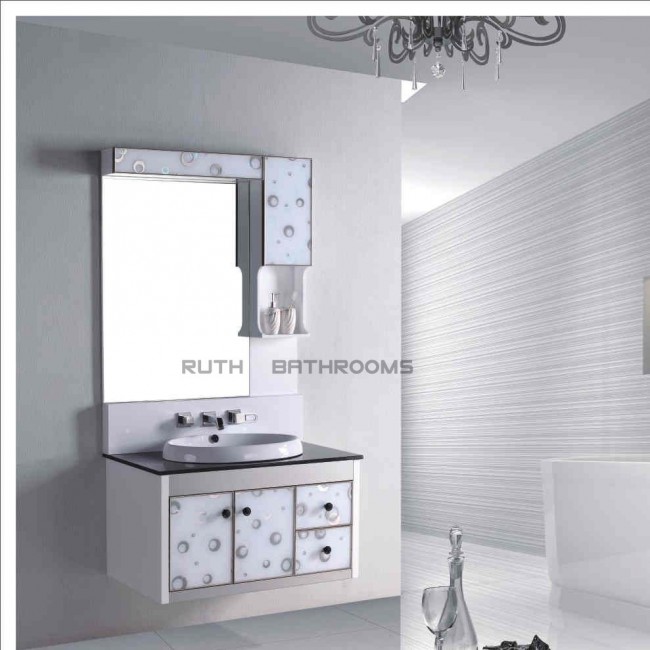 PVC bath cabinet Door with Glass RP-H6206