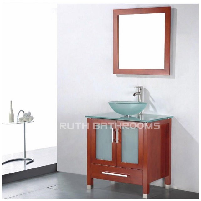 Solid wood bathroom vanity