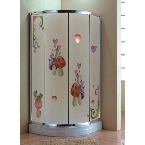 China shower enclosure in flower design