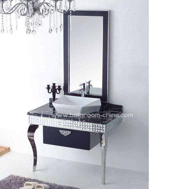 stainless steel bathroom vanity