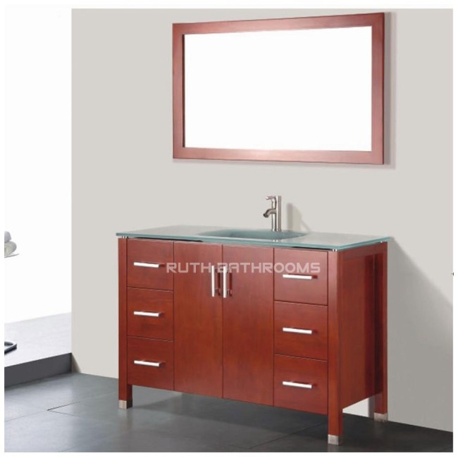 China wood bathroom vanities manufacturer RU107-48C