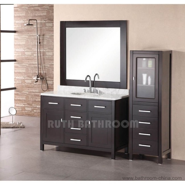 Black bathroom vanity RU308-48E